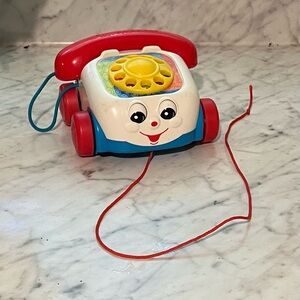 Vintage Fisher Price Pull-Along Toy Phone